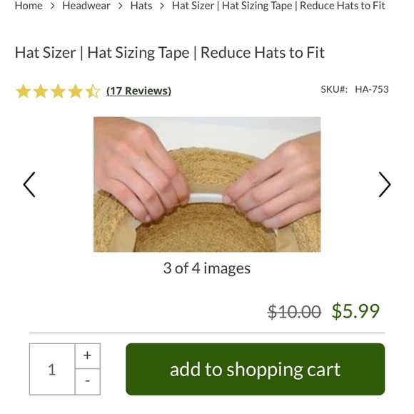 Brixton brown carmel  hat Authentic xs nwt spf 50 - Picture 8 of 8